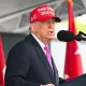 Президент США Дональд Трамп, выступая в военной академии